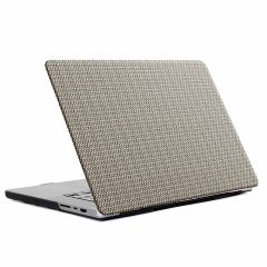 Selencia Geweven Cover MacBook Air 13 inch (2018-2020) - A1932 / A2179 / A2337 - Taupe