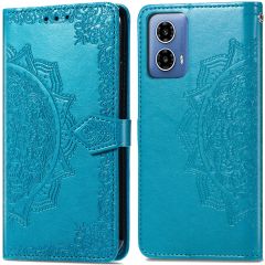iMoshion Mandala Bookcase Motorola Moto G34 - Turquoise