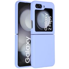 Accezz Liquid Silicone Backcover Samsung Galaxy Z Flip 5 - Paars