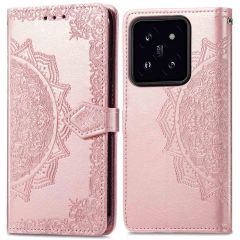iMoshion Mandala Bookcase Xiaomi 14 - Rosé Goud