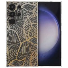 iMoshion Design hoesje Samsung Galaxy S24 Ultra - Golden Leaves