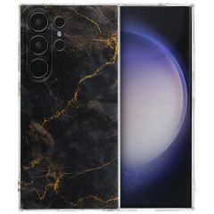 iMoshion Design hoesje Samsung Galaxy S24 Ultra - Black Marble