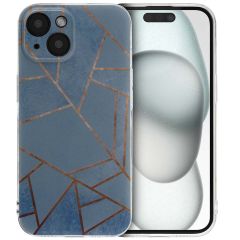 iMoshion Design hoesje iPhone 15 - Blue Graphic
