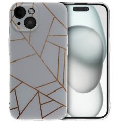 iMoshion Design hoesje iPhone 15 - White Graphic