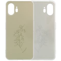 iMoshion Design hoesje Nothing Phone (2) - Floral Green