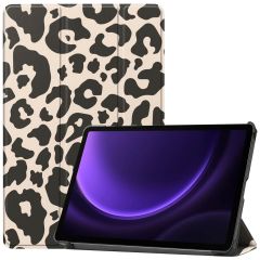 iMoshion Trifold Design Bookcase Samsung Tab S9 FE - Leopard