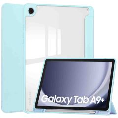iMoshion Trifold Hardcase Bookcase Samsung Galaxy Tab A9 Plus - Lichtblauw