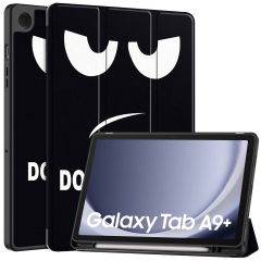 iMoshion Trifold Design Bookcase Samsung Galaxy Tab A9 Plus - Don't touch