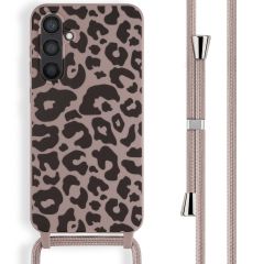 iMoshion Siliconen design hoesje met koord Samsung Galaxy S23 FE - Animal Pink