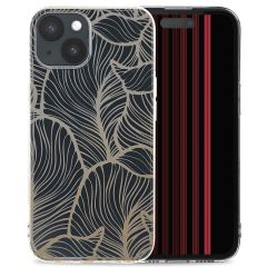 iMoshion Design hoesje iPhone 15 - Golden Leaves