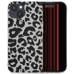 iMoshion Design hoesje iPhone 15 - Luipaard / Zwart