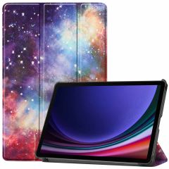 iMoshion Design Trifold Bookcase Samsung Galaxy Tab S9 - Space