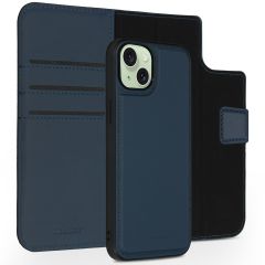 Accezz Premium Leather 2 in 1 Wallet Bookcase iPhone 15 Plus - Donkerblauw