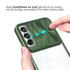 iMoshion Camslider Backcover Samsung Galaxy S22 - Donkergroen
