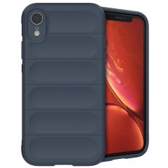iMoshion EasyGrip Backcover iPhone Xr - Donkerblauw
