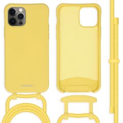 iMoshion Color Backcover met afneembaar koord iPhone 12 (Pro) - Geel