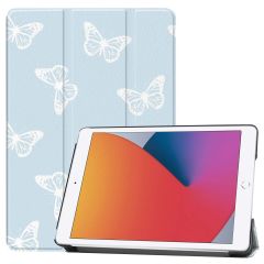 iMoshion Trifold Design Bookcase iPad 7 (2019) / iPad 8 (2020) / iPad 9 (2021) 10.2 inch - Butterfly
