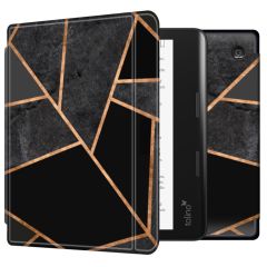 iMoshion Design Slim Hard Case Bookcase Kobo Sage / Tolino Epos 3 - Black Graphic