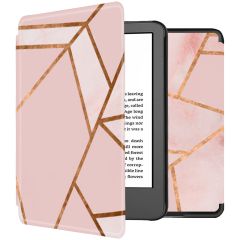 iMoshion Design Slim Hard Case Bookcase Amazon Kindle (2022) 11th gen - Pink Graphic