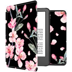 iMoshion Design Slim Hard Case Bookcase Amazon Kindle (2022) 11th gen - Blossom
