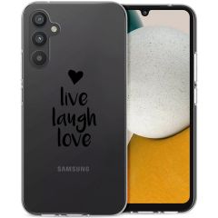 iMoshion Design hoesje Samsung Galaxy A34 (5G) - Live Laugh Love - Zwart