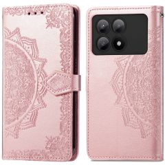 iMoshion Mandala Bookcase Xiaomi Poco X6 Pro - Rosé Goud
