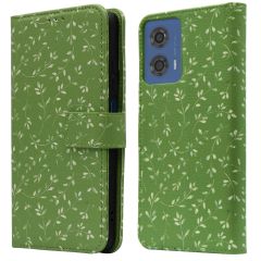 iMoshion Design Bookcase Motorola Moto G04 / G24 - Green Flowers