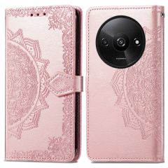 iMoshion Mandala Bookcase Xiaomi Redmi A3 - Rosé Goud