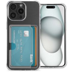 iMoshion Softcase Backcover met pasjeshouder iPhone 15 - Transparant