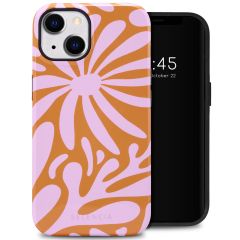 Selencia Vivid Backcover iPhone 14 - Modern Bloom Pink