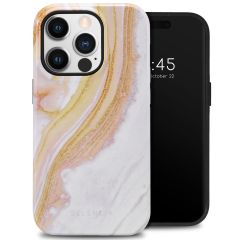 Selencia Vivid Backcover iPhone 14 Pro - Chic Marble Gold