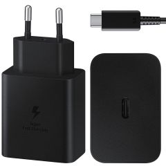 Samsung Originele Power Adapter met USB-C kabel - Oplader - USB-C aansluiting - Fast Charge - 45 Watt - 1,8 meter - Zwart