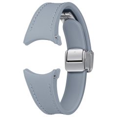 Samsung Originele D-Buckle Hybrid Leather Band Slim S/M Galaxy Watch 6 / 6 Classic / 5 / 5 Pro - Blue