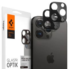 Spigen GLAStR Camera Protector Glas 2 Pack iPhone 14 Pro / 14 Pro Max - Zwart