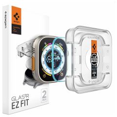 Spigen EZ FIT Glas.tR Screenprotector met applicator Apple Watch Ultra (2) - 49 mm  - Transparant