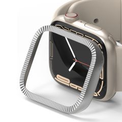 Ringke Bezel Styling Apple Watch Series 7 / 8 / 9 - 45 mm - Matte Curve Silver