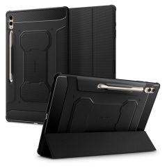 Spigen Rugged Armor Pro Bookcase Samsung Galaxy Tab S9 Ultra - Zwart