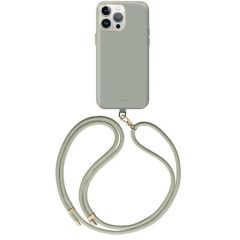 Coehl Crème MagSafe Backcover met koord iPhone 15 Pro - Soft Sage