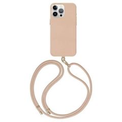 Coehl Muse MagSafe Backcover met koord iPhone 15 Pro Max - Dusty Nude