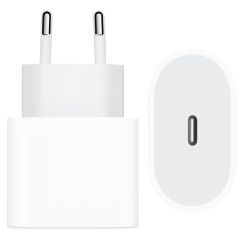 Apple Originele USB-C Power Adapter iPhone 15 Plus - Oplader - USB-C aansluiting - 20W - Wit
