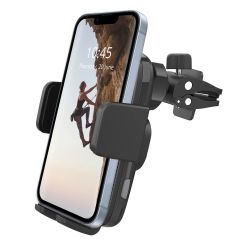 Accezz Telefoonhouder auto iPhone 14 - Draadloze oplader - Ventilatierooster - Zwart