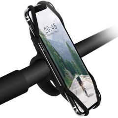 Accezz Telefoonhouder fiets iPhone 8 Plus - Verstelbaar - Universeel - Zwart