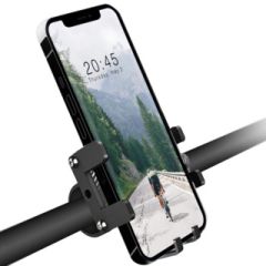 Accezz Telefoonhouder fiets iPhone SE (2016) - Verstelbaar - Universeel - Aluminium - Zwart