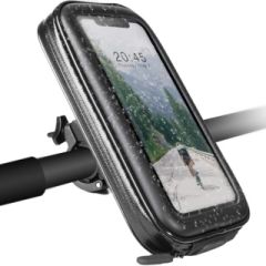 Accezz Telefoonhouder fiets Samsung Galaxy A52 4G - Universeel - Met case - Zwart