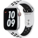 Apple Nike Sport Band Apple Watch Series 1-9 / SE - 38/40/41 mm - Pure Platinum/Black
