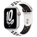 Apple Nike Sport Band Apple Watch Series 1-9 / SE / Ultra (2) - 42/44/45/49 mm - White / Black
