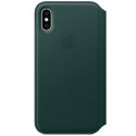 Apple Leather Folio Bookcase iPhone X / Xs - Forest Green