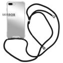 iMoshion Mirror Backcover met koord iPhone 8 Plus / 7 Plus - Zilver
