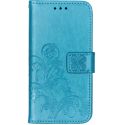 Klavertje Bloemen Bookcase Samsung Galaxy A40 - Turquoise