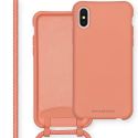 iMoshion Color Backcover met afneembaar koord iPhone Xs / X - Peach